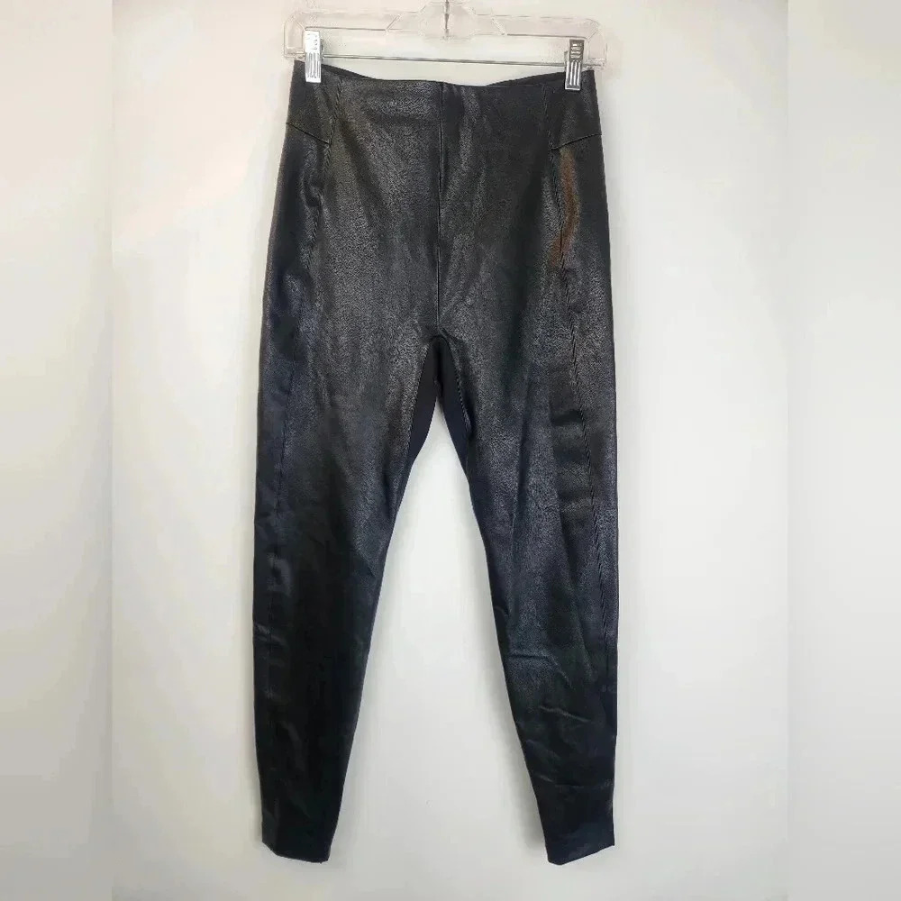 Honeylove Faux Leather Leggings Size Medium High Rise Shaping